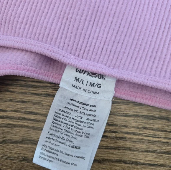 Pink Ribbed Tank Top - Picture 2 of 3